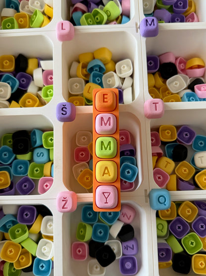 Personalized Happy Keychain - Fidget - Kora Design