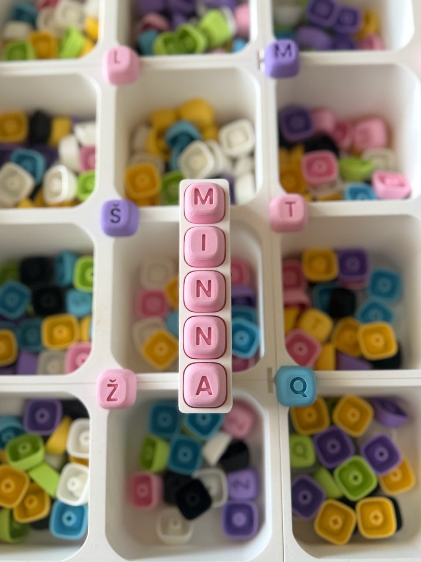 Personalized Happy Keychain - Fidget - Kora Design