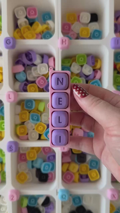 Personalized Happy Keychain - Fidget