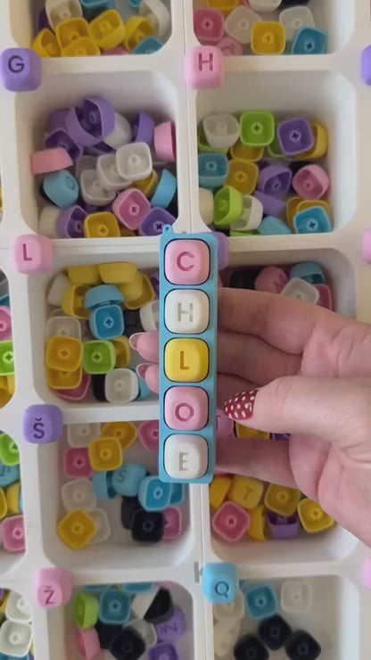 Personalized Happy Keychain - Fidget