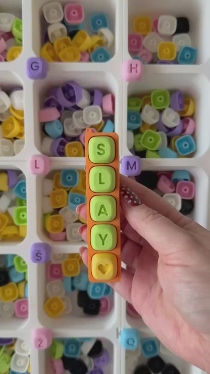 Personalized Happy Keychain - Fidget